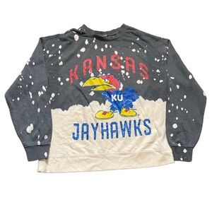 Gameday Couture Kansas Jayhawks Sweatshirt Vintage Wash NWOT M